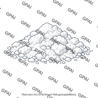 Ammonium carbonate crystals