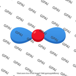 Oxygen atom 2p orbital