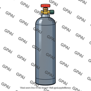 Steel gas cylinder
