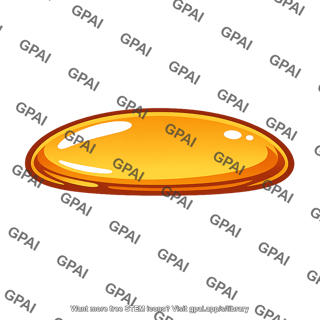 Oil droplet flattened