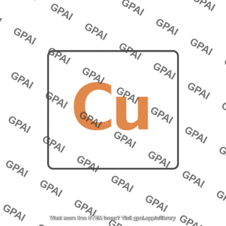 Copper element symbol