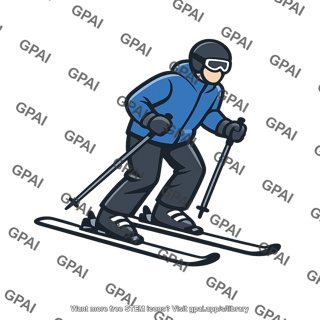 Person skiing