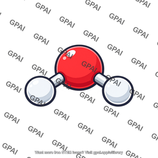 Water molecule gas