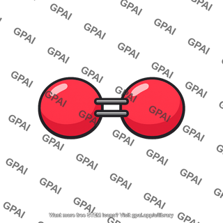 Air oxygen molecule