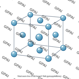 Cube unit cell with lattice points