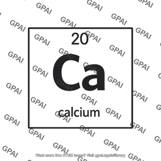 Calcium periodic table tile