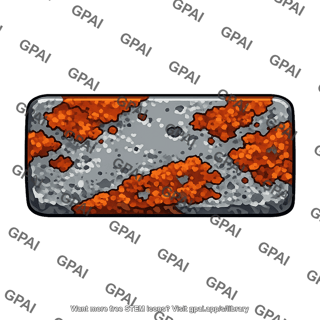 Iron object rusted