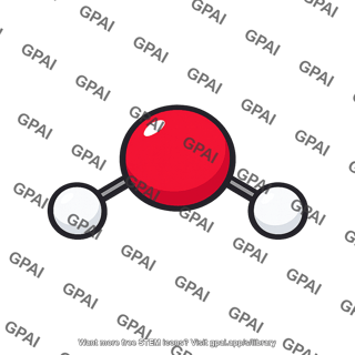 Water liquid molecule