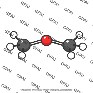 Dimethyl ether molecule