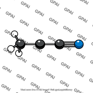 Butanenitrile molecule