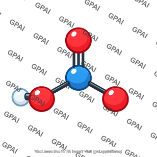 Nitric acid molecule 3d