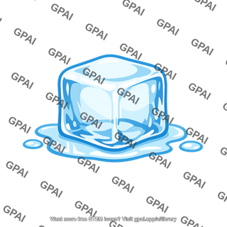 Ice cube melting