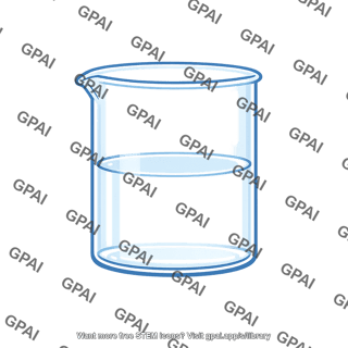 Beaker with liquid