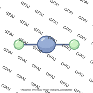 Xenon difluoride molecule