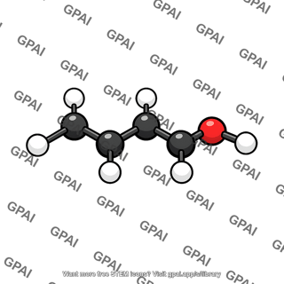 1 propanol molecule 3d