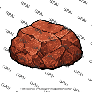 Iron oxide fe2o3 chunk