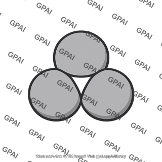 Three spheres cluster