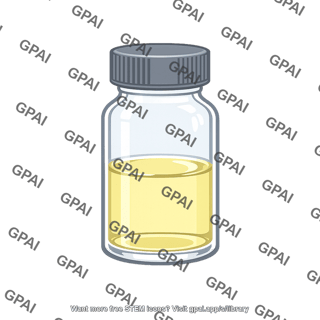 Vial with liquid