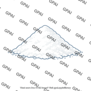 White powder pile