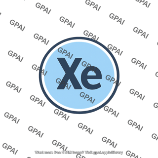 Xenon atom symbol
