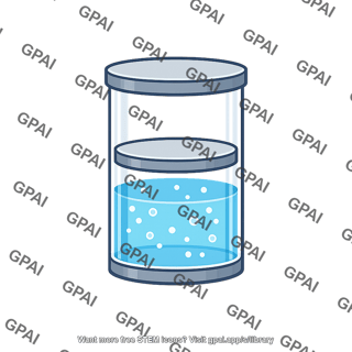 Cylinder with liquid