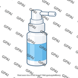 Topical anesthetic spray bottle