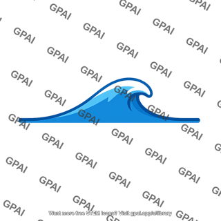 Water wave peak