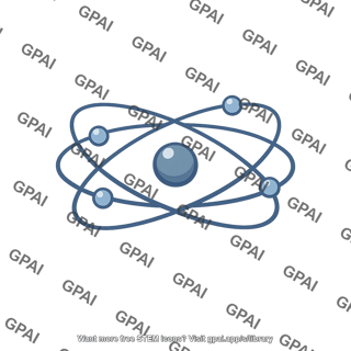 Stylized atom icon