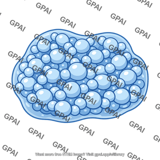 Blue bubble cluster