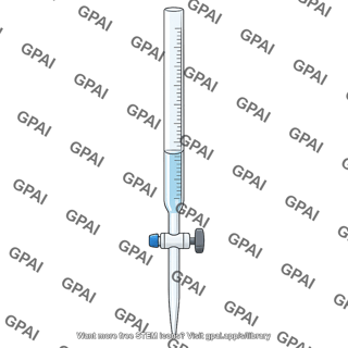 Burette filled
