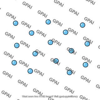 Gas state particle arrangement