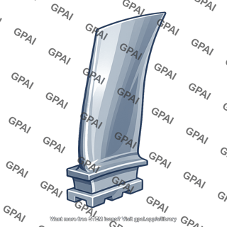 Airplane turbine blade