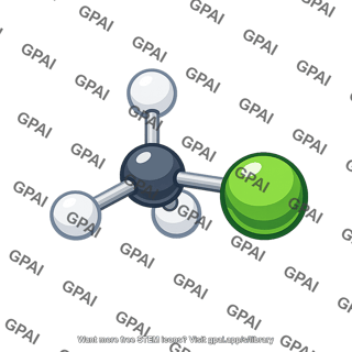 Chloromethane molecule