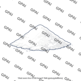 White powder pile