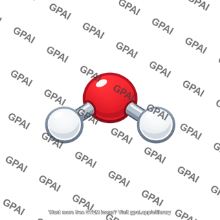 Molecule h2o gas