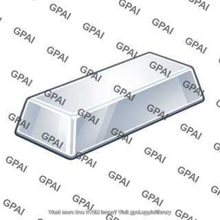 Sterling silver ingot