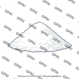 White powder pile