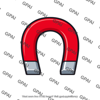 Horseshoe magnet red