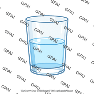Drinking water glass