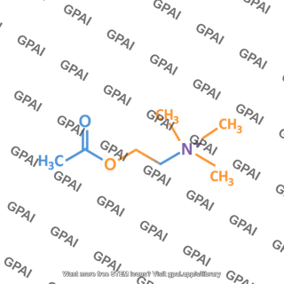 Acetylcholine structural formula