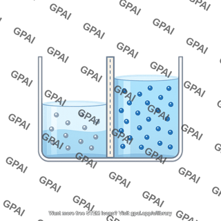 Osmotic pressure membrane diagram