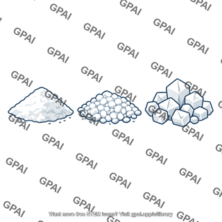 Sodium fluoride crystals