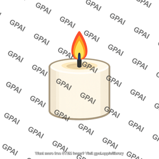Candle lit