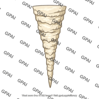 Limestone stalactite