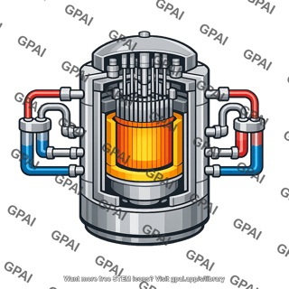 Fast breeder reactor cutaway