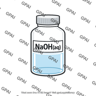 Sodium hydroxide solution bottle