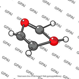 Dioxolane molecular model