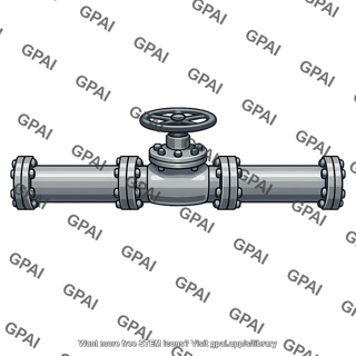 Gas pipeline with valve