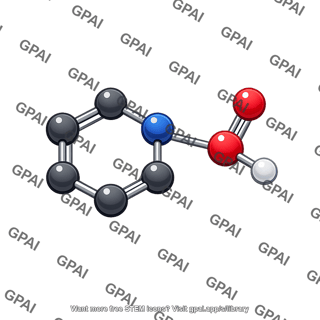 Niacin molecule 3d