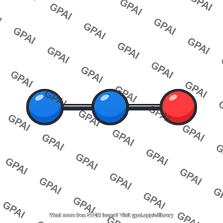 Nitrous oxide molecule